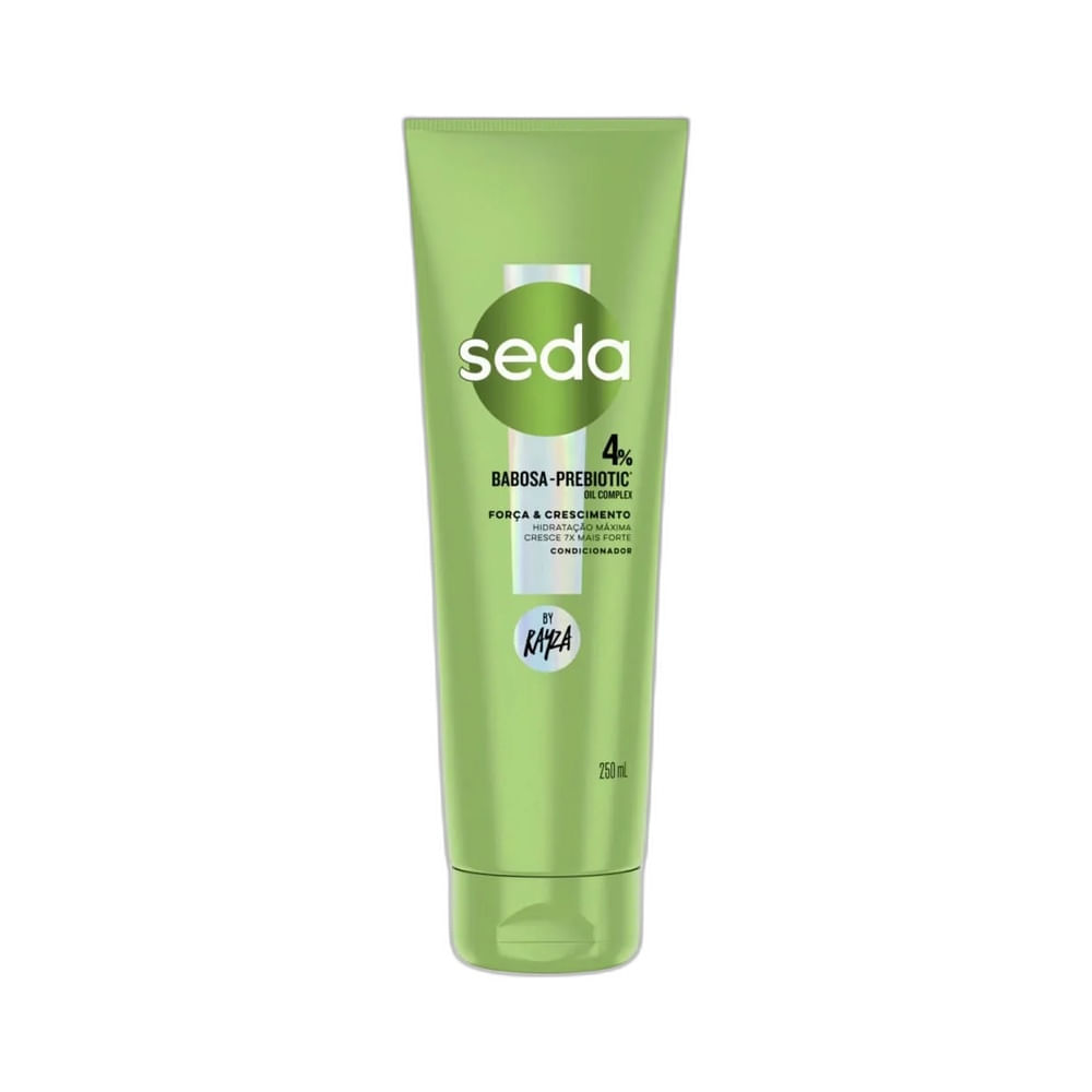 Angled view of Seda Babosa Prebiotic Oil Complex Conditioner 250ml packaging